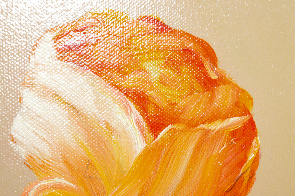 Silvia Tejada Oil on Canvas Still Life "Vase of Flowers"