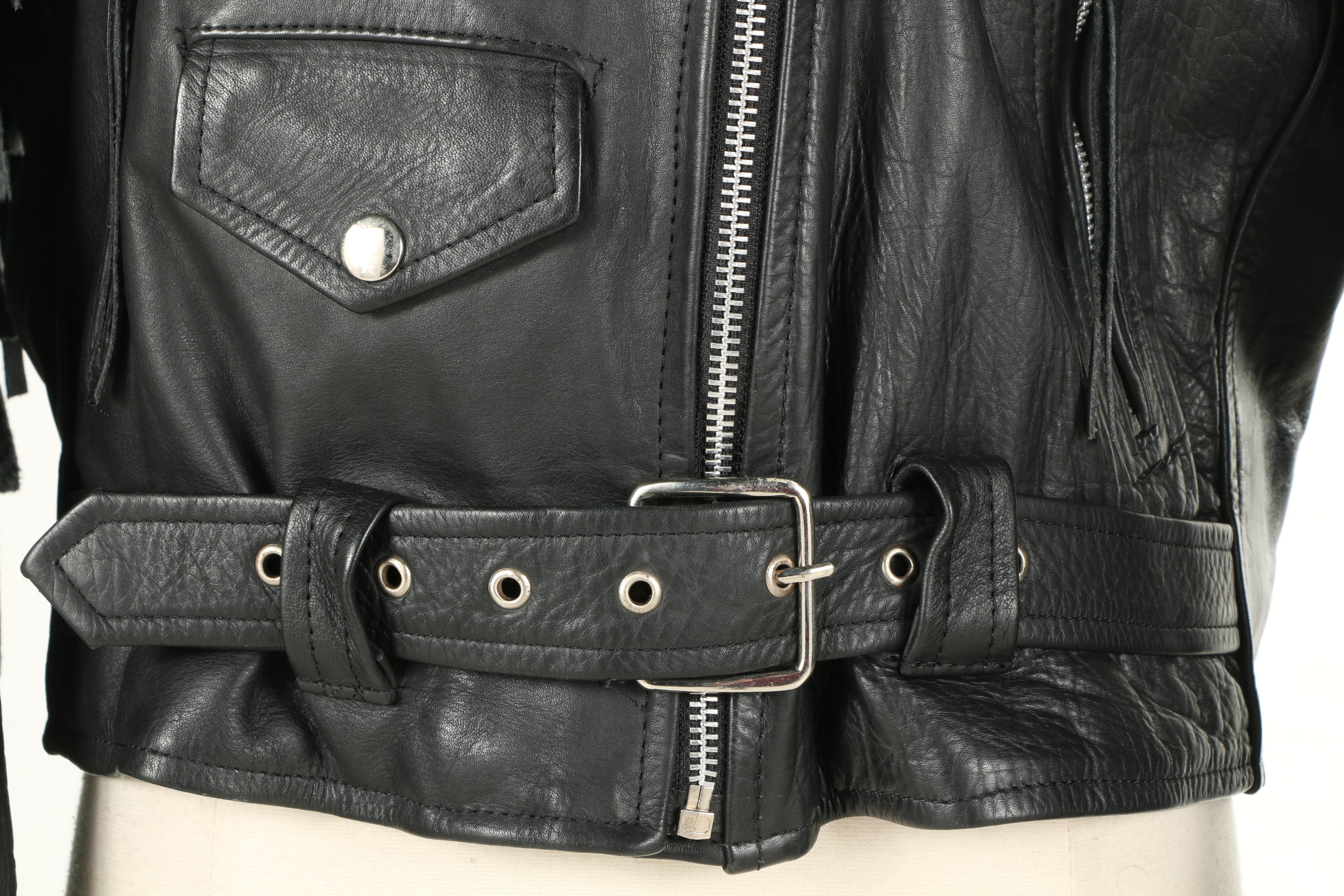 Women's Gino Leathers Fringe Leather Jacket