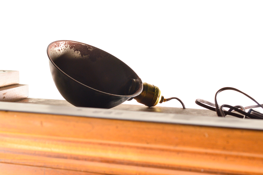 Vintage Glazed-Door Curio Display Cabinet