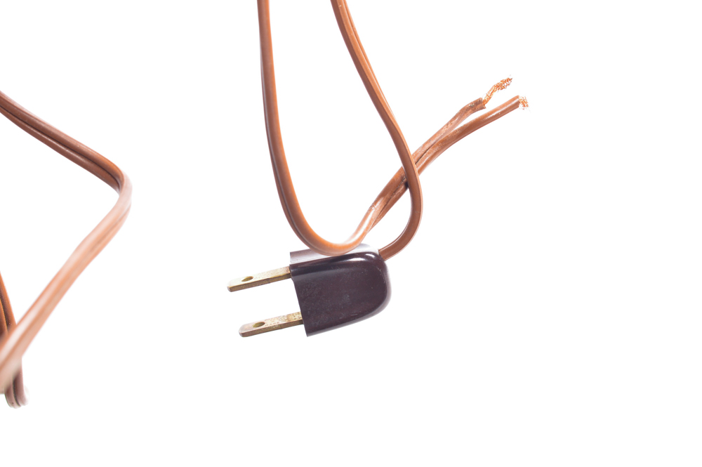 Vintage Glazed-Door Curio Display Cabinet