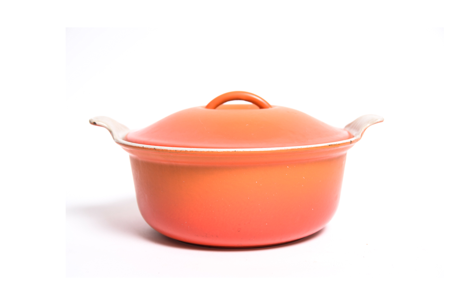 Vintage Le Creuset Orange #22 Round Dutch Oven