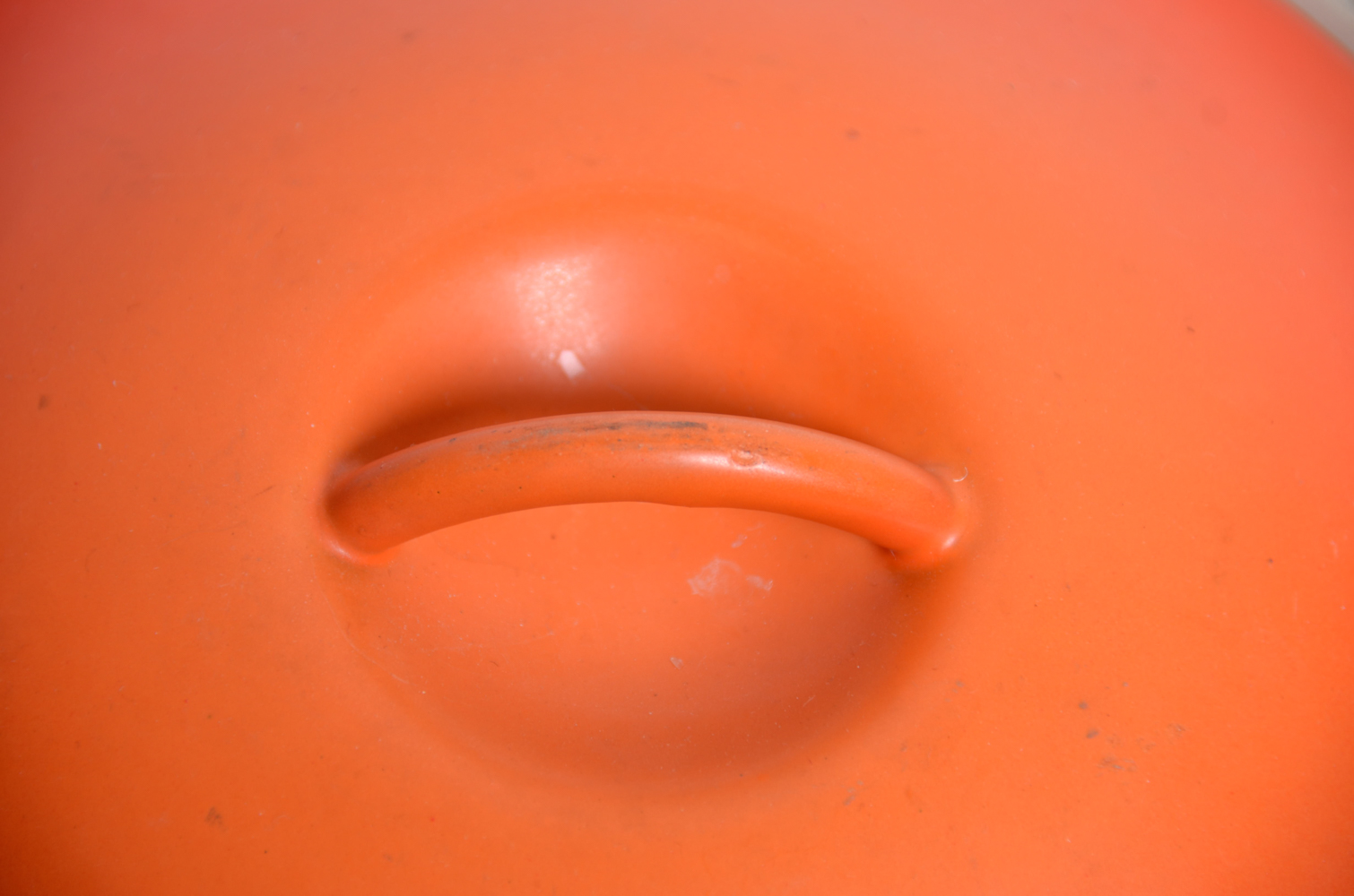 Vintage Le Creuset Orange #22 Round Dutch Oven