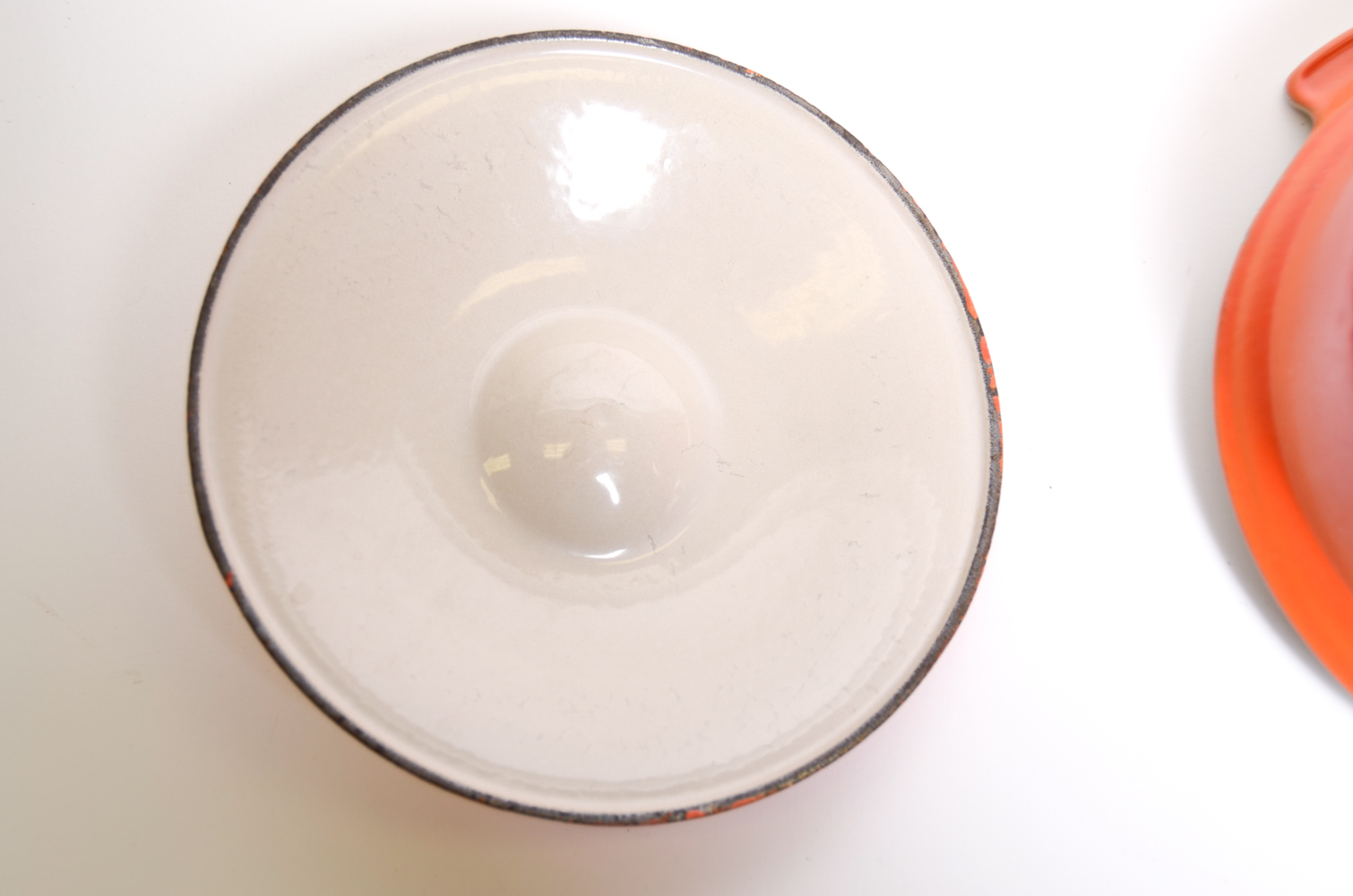 Vintage Le Creuset Orange #22 Round Dutch Oven