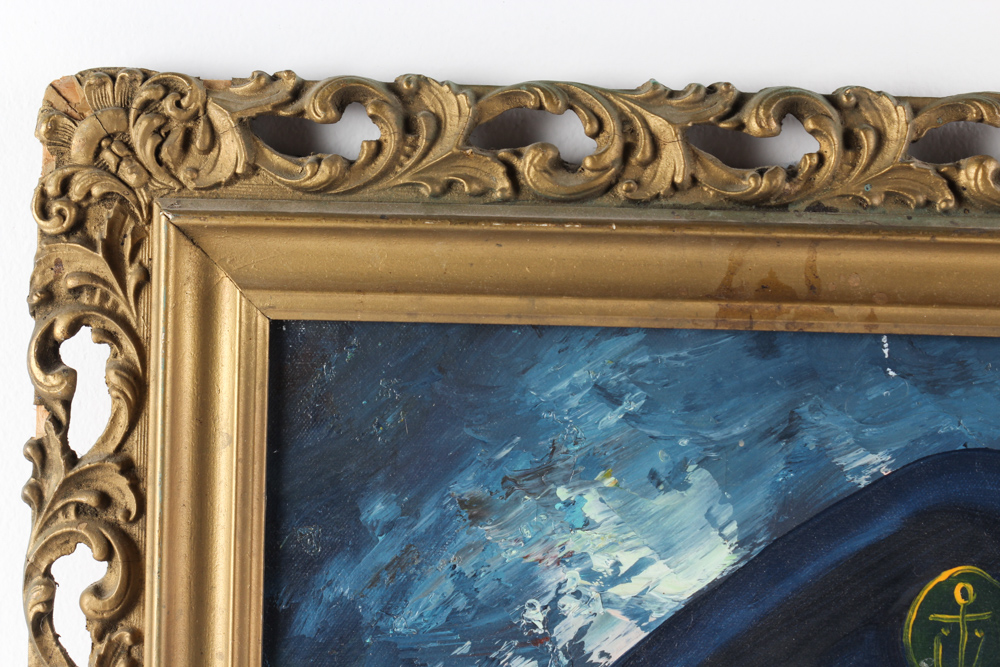 W. Dawson Sea Captain Portrait Oil Painting on Canvas