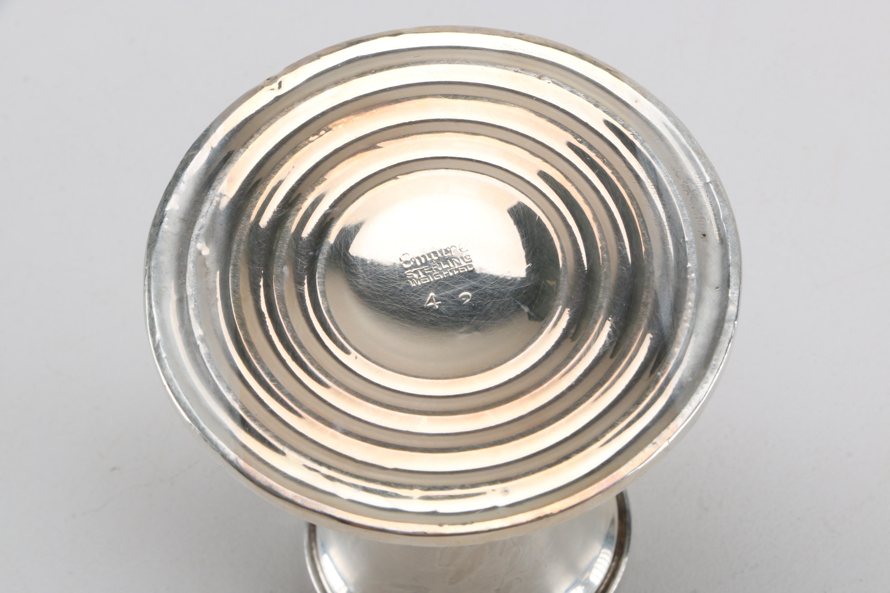 Selection of Weighted Sterling Candlesticks Featuring Rogers