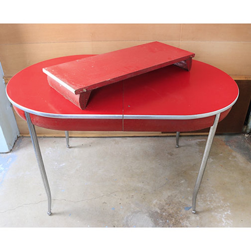 Mid Century Modern Howell Chromsteel Kitchen Table