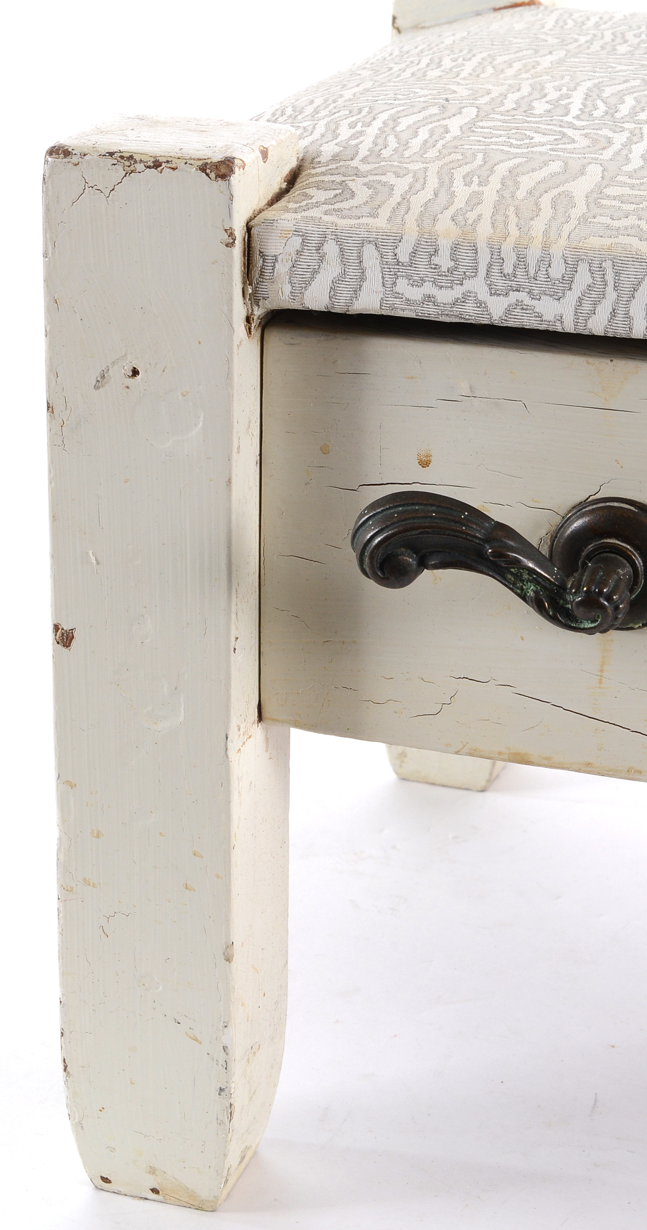 Vintage Footstool with Drawer