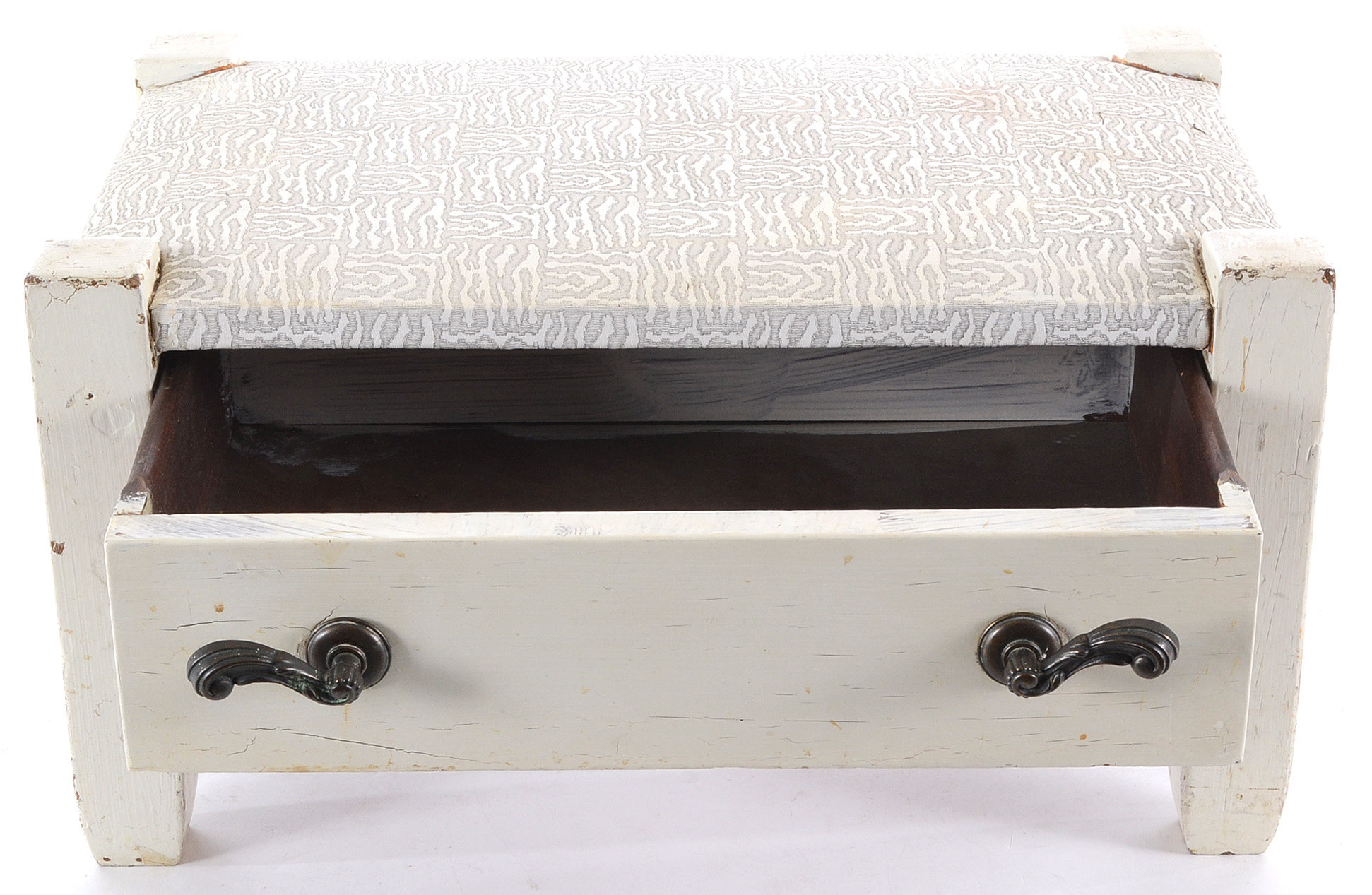 Vintage Footstool with Drawer