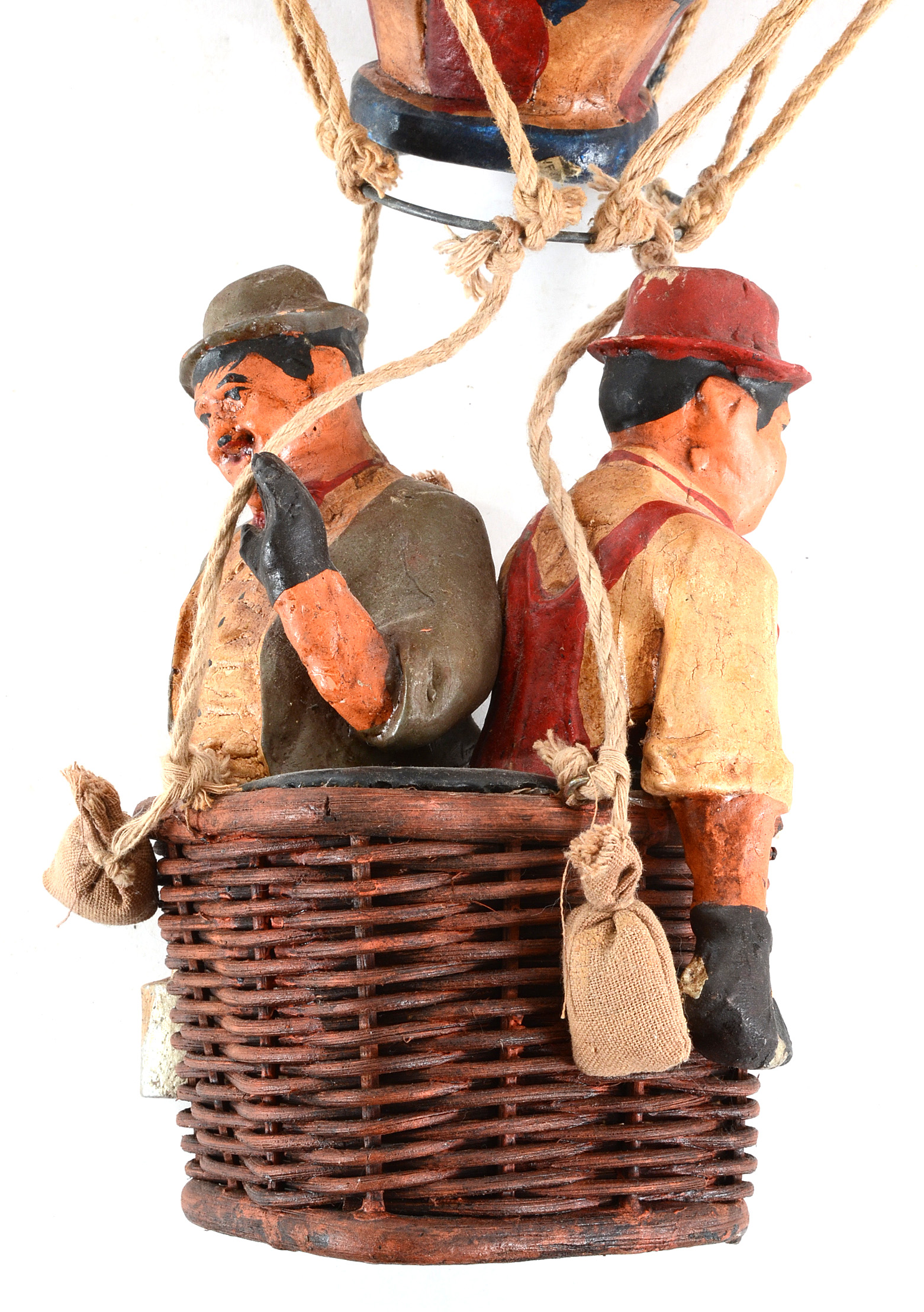 Laurel and Hardy Flying a Hot Air Baloon