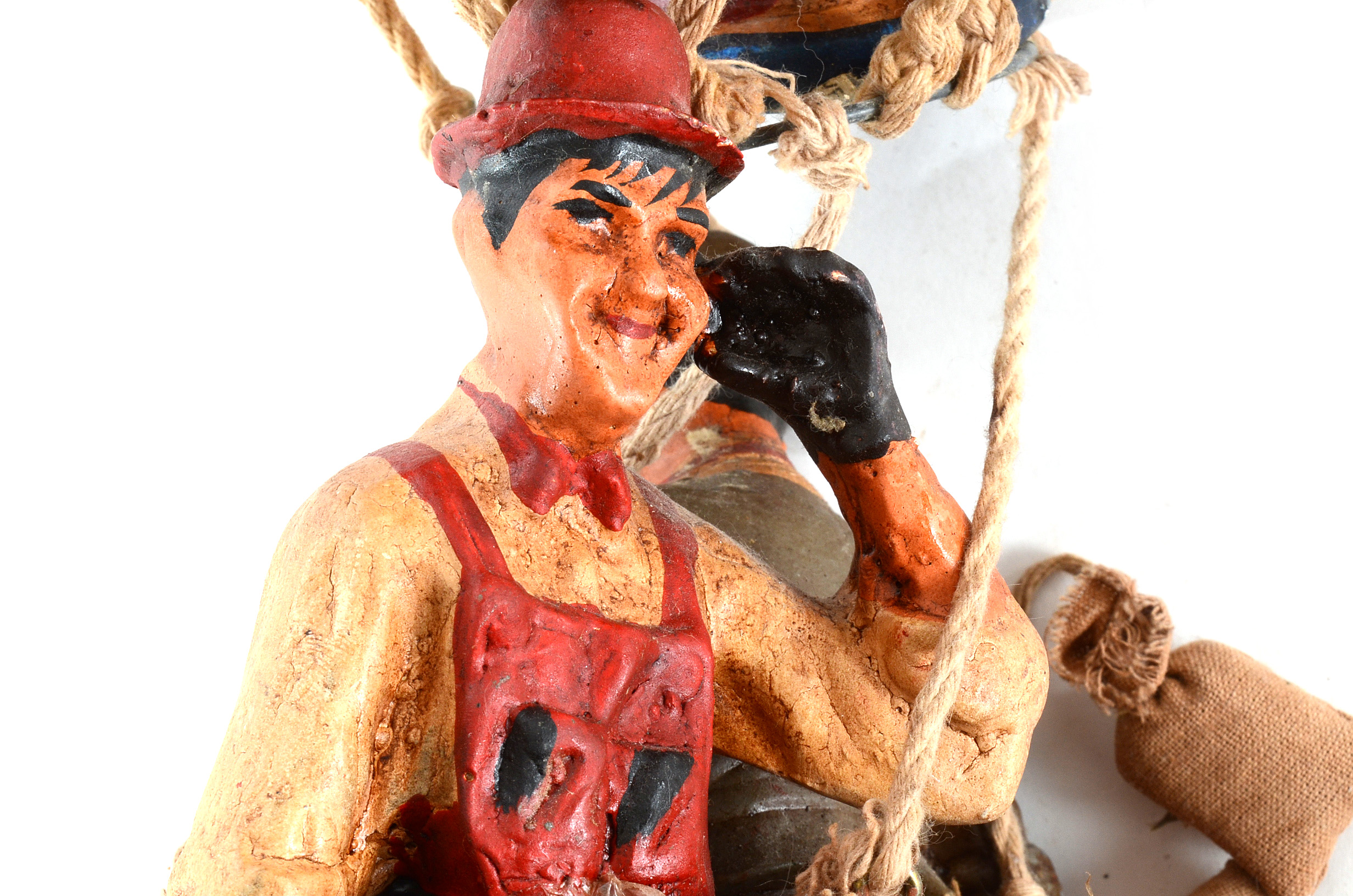 Laurel and Hardy Flying a Hot Air Baloon