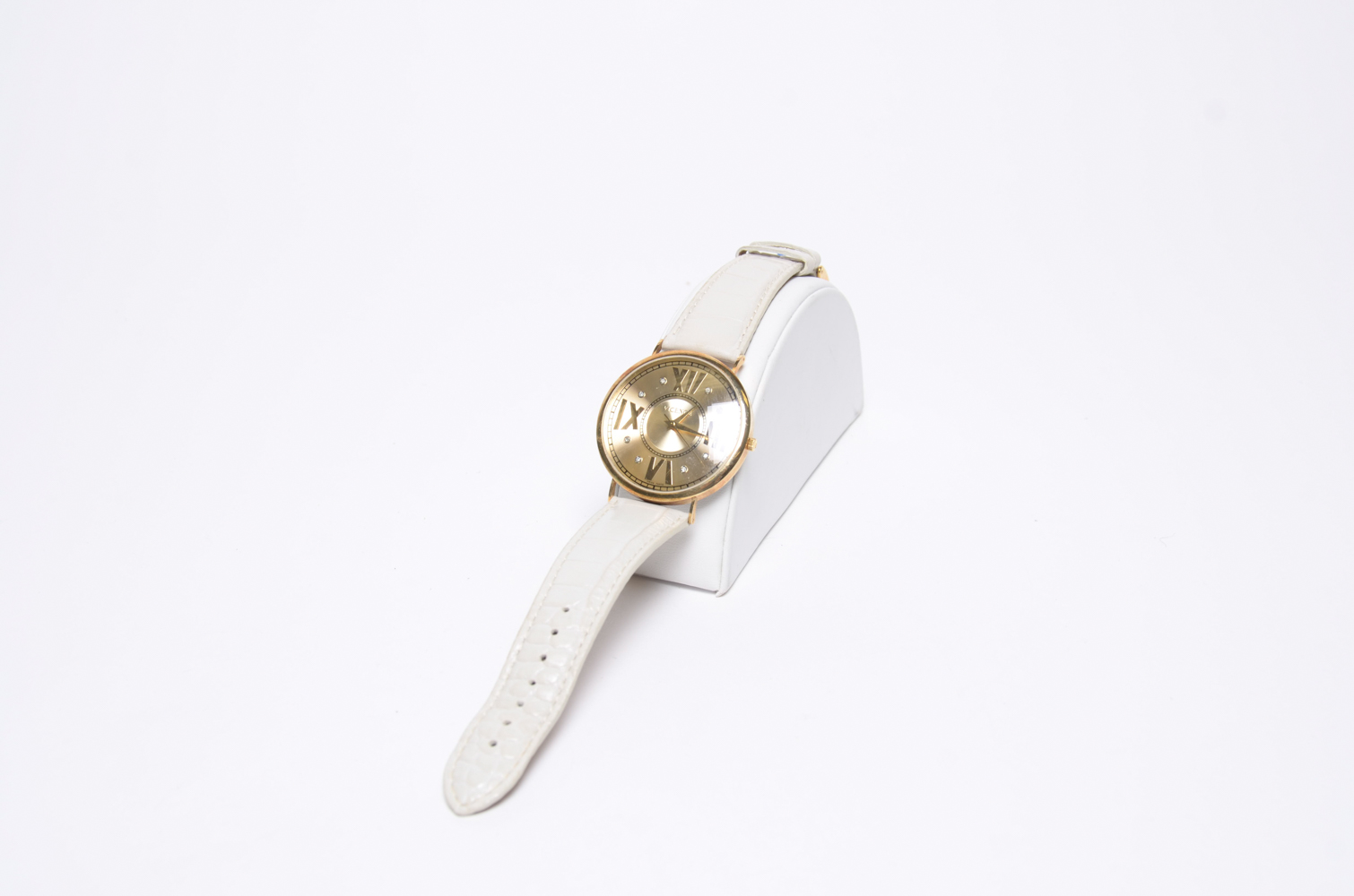 Vicence 14K Gold and Diamond Women's Watch