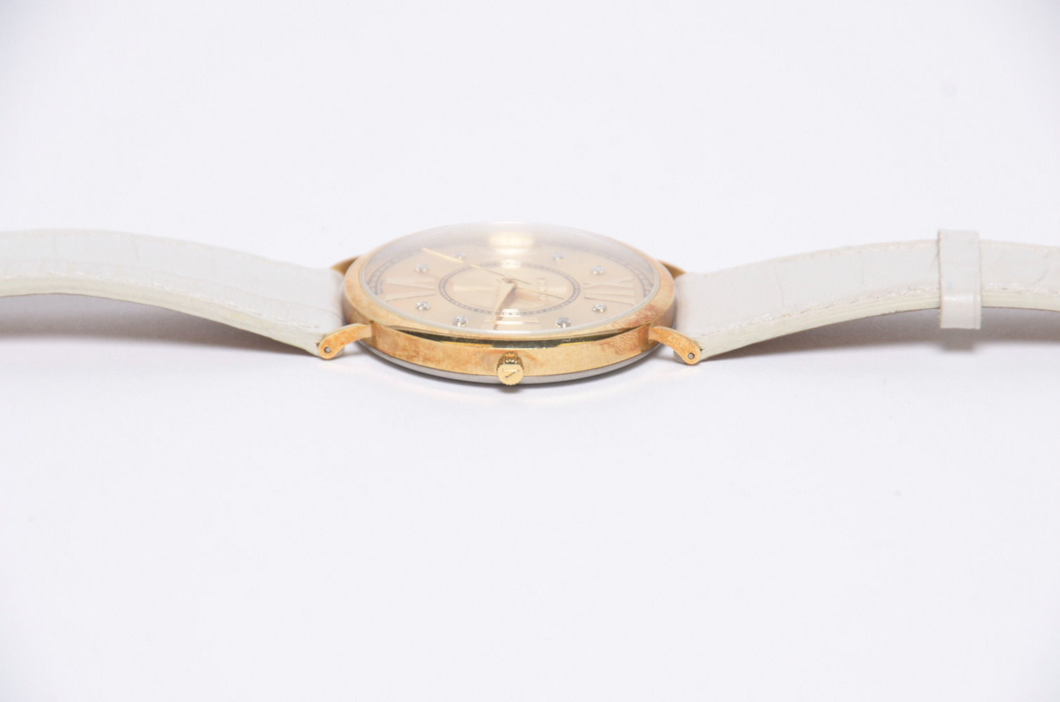 Vicence 14K Gold and Diamond Women's Watch