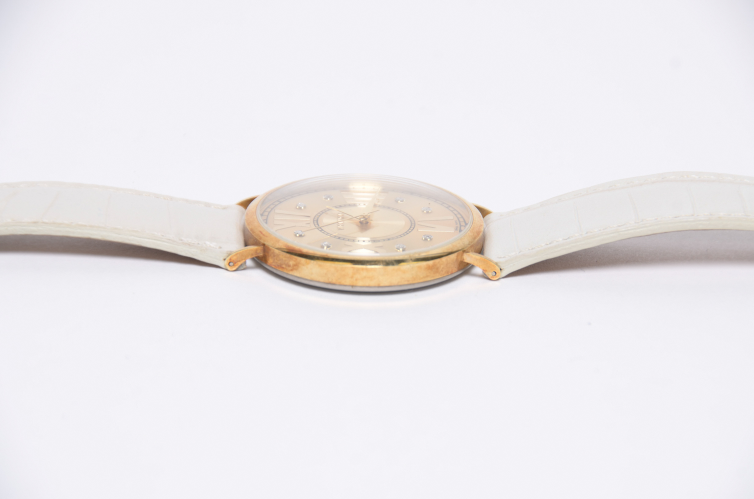 Vicence 14K Gold and Diamond Women's Watch