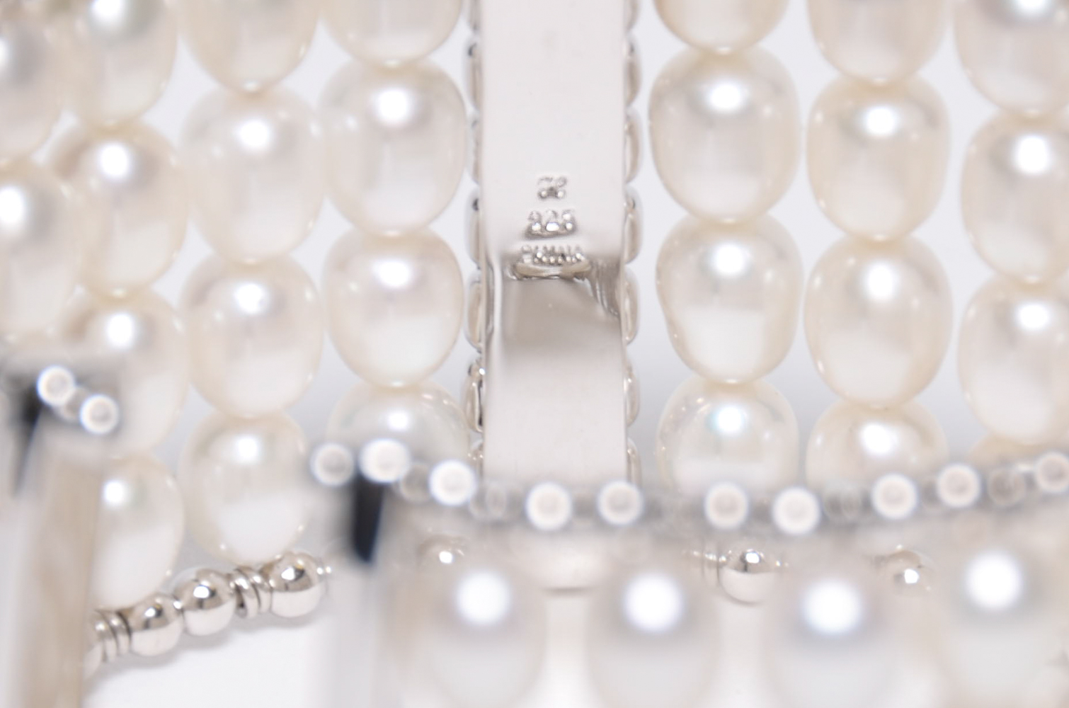 Freshwater Cultured Pearl Sterling Cuff Bracelet