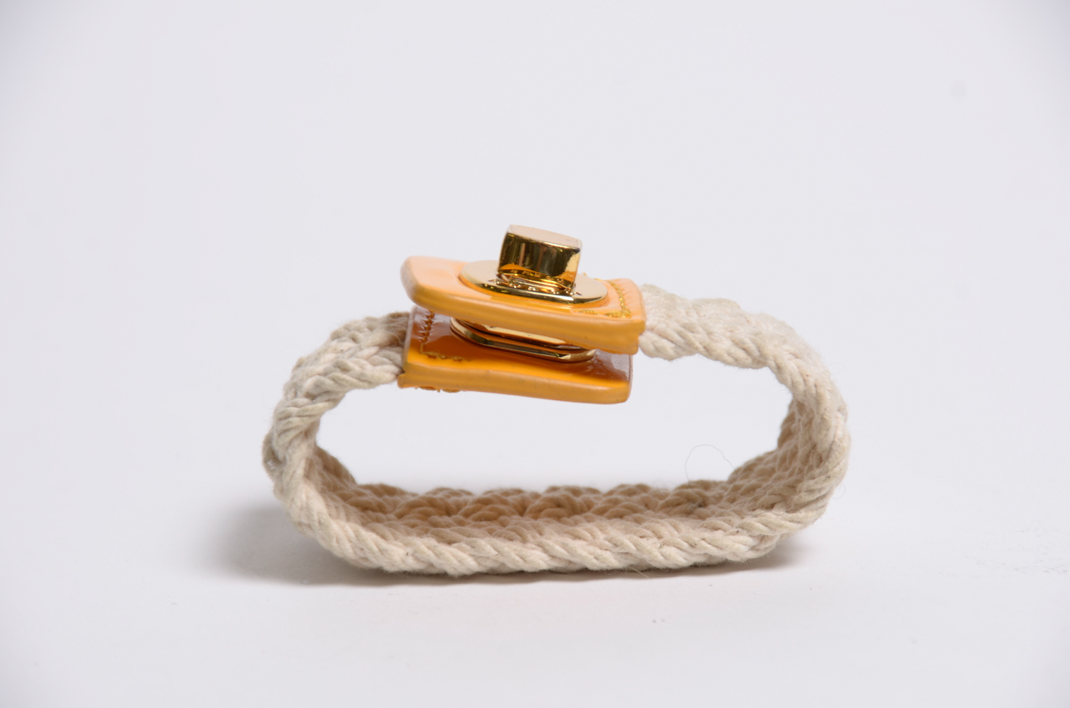 Tory Burch Woven Turnlock Cuff Bracelet