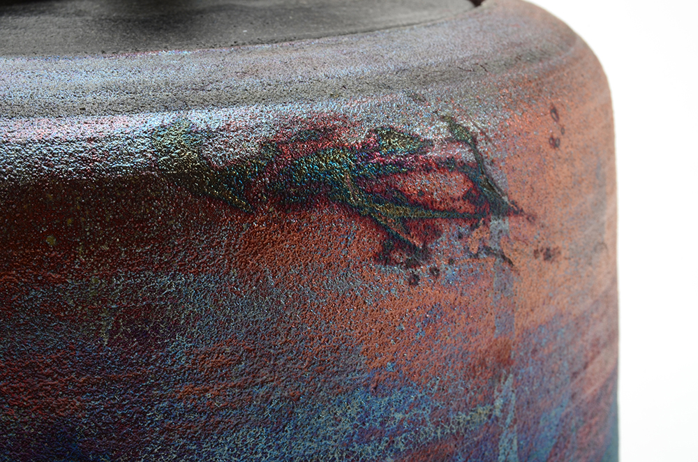 Signed Hawaiian Raku Pottery Turtle Jar