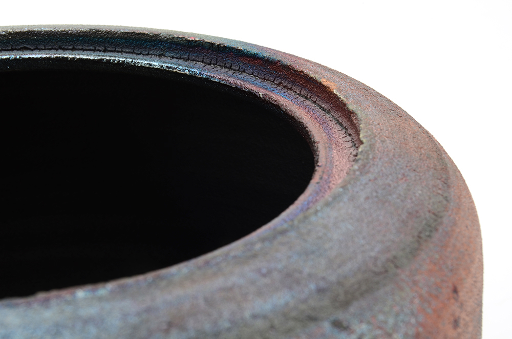 Signed Hawaiian Raku Pottery Turtle Jar