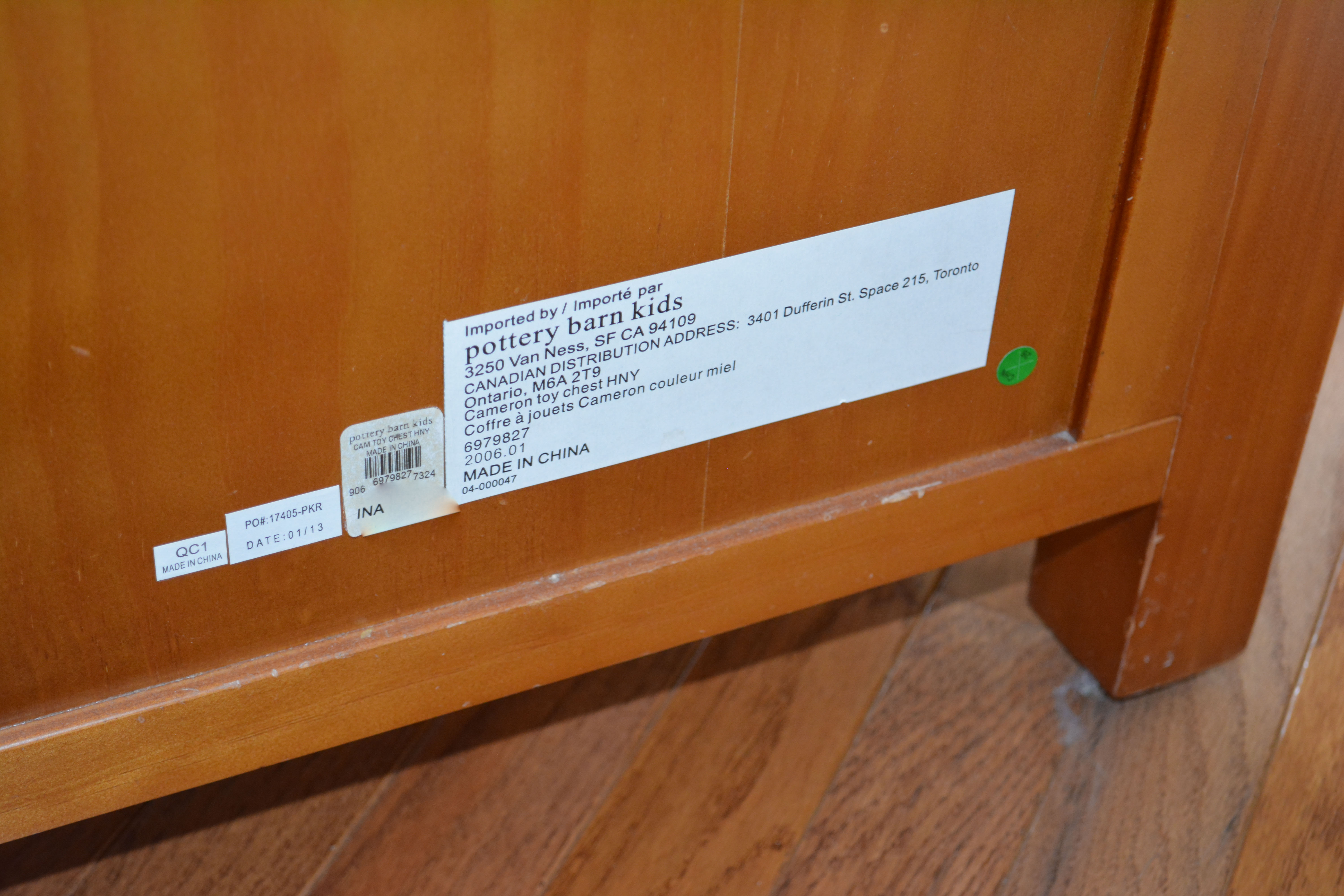 Wooden Toy Chest by Pottery Barn Kids