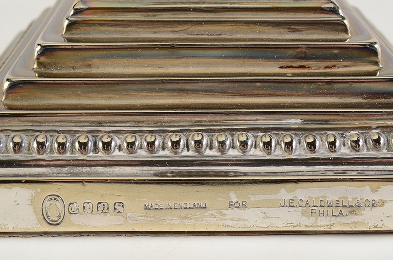 Pair of Ellis-Barker Silver Co. Silver Plated Candlesticks