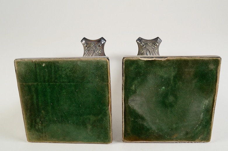 Pair of Ellis-Barker Silver Co. Silver Plated Candlesticks