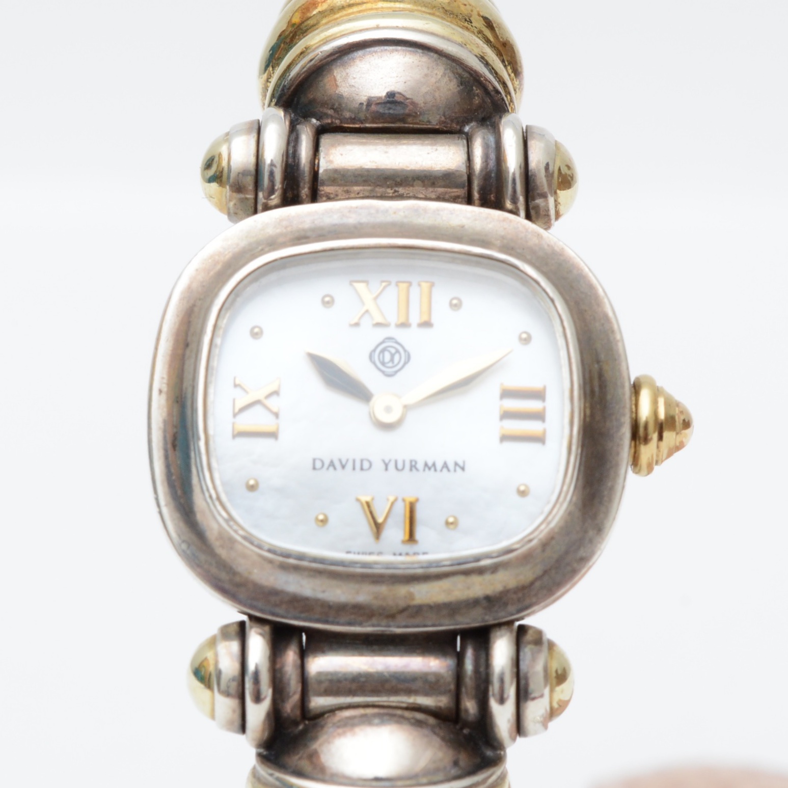 David Yurman Sterling and Gold Ladies Watch