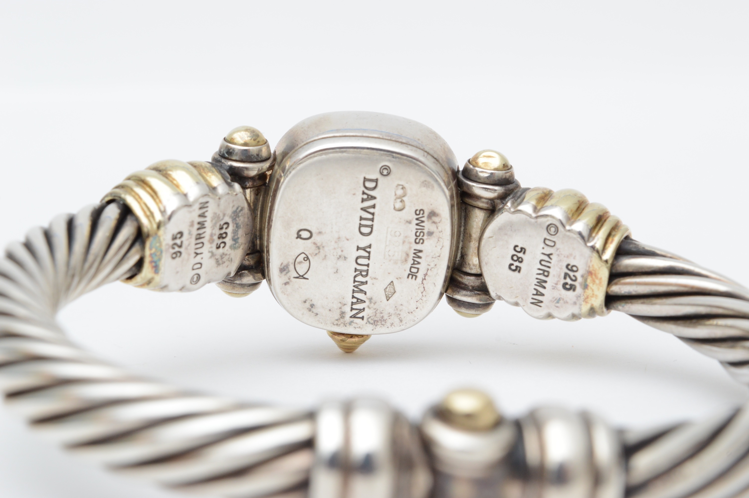 David Yurman Sterling and Gold Ladies Watch