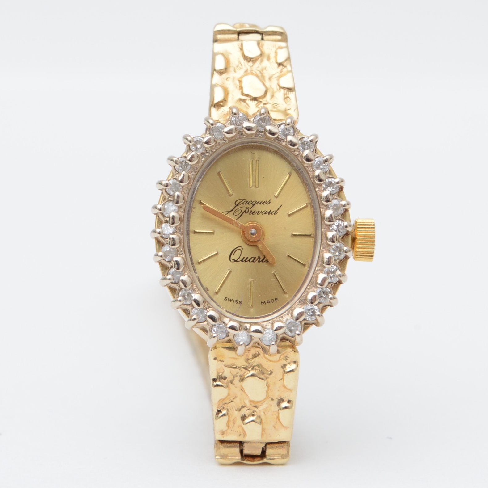 Jacques Prevard 14K Yellow Gold Ladies Watch