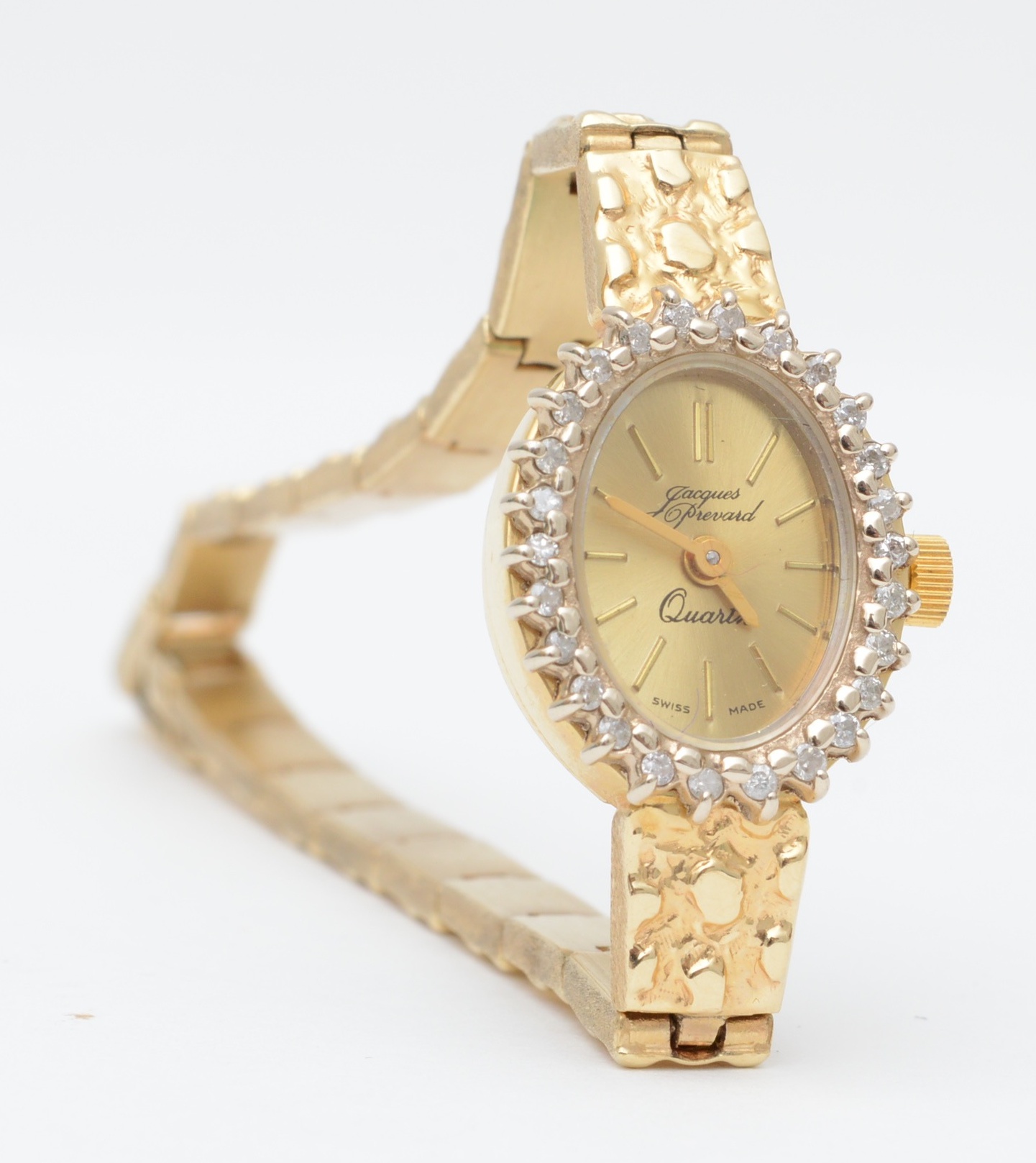 Jacques Prevard 14K Yellow Gold Ladies Watch