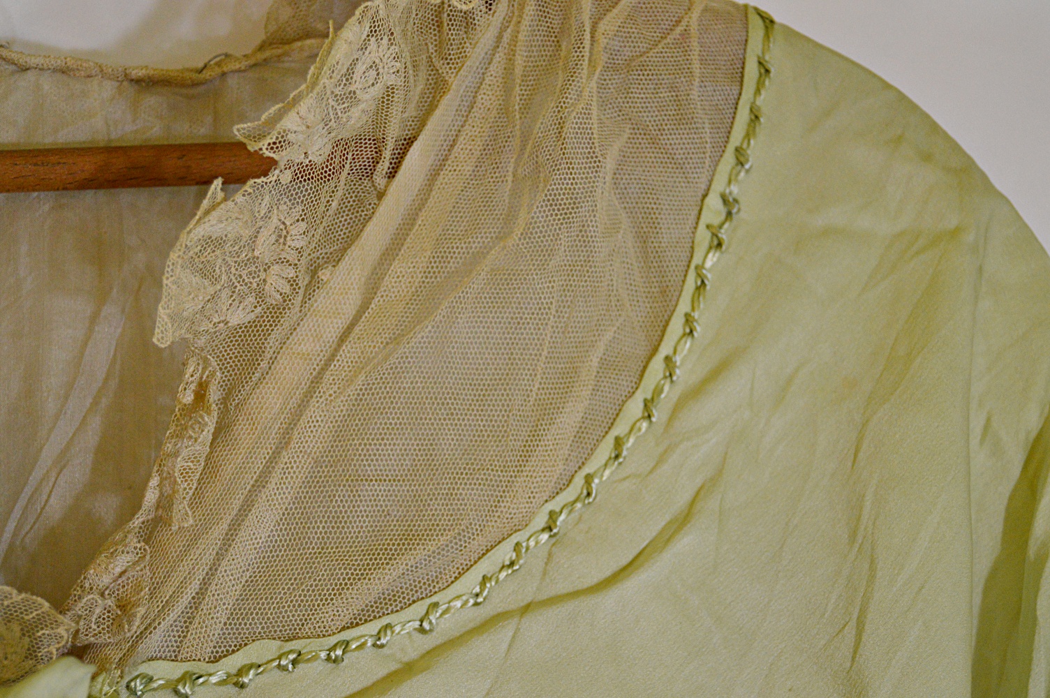 Edwardian Era Green Silk Tea Dress