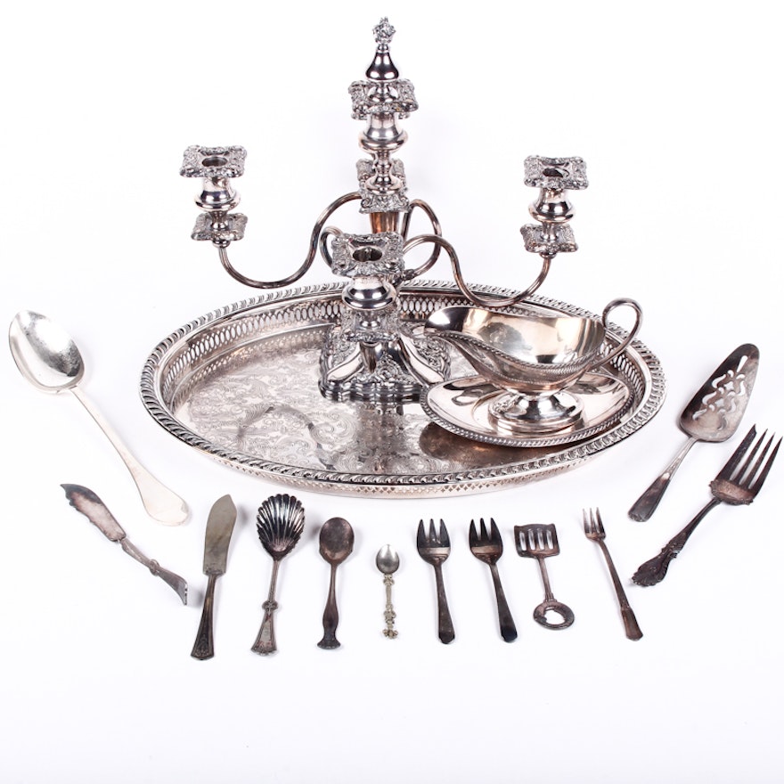 Silver Plated Service Items Including Reed & Barton
