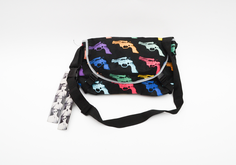 Plasticland Andy Warhol Gun Print Bag by Loop NYC