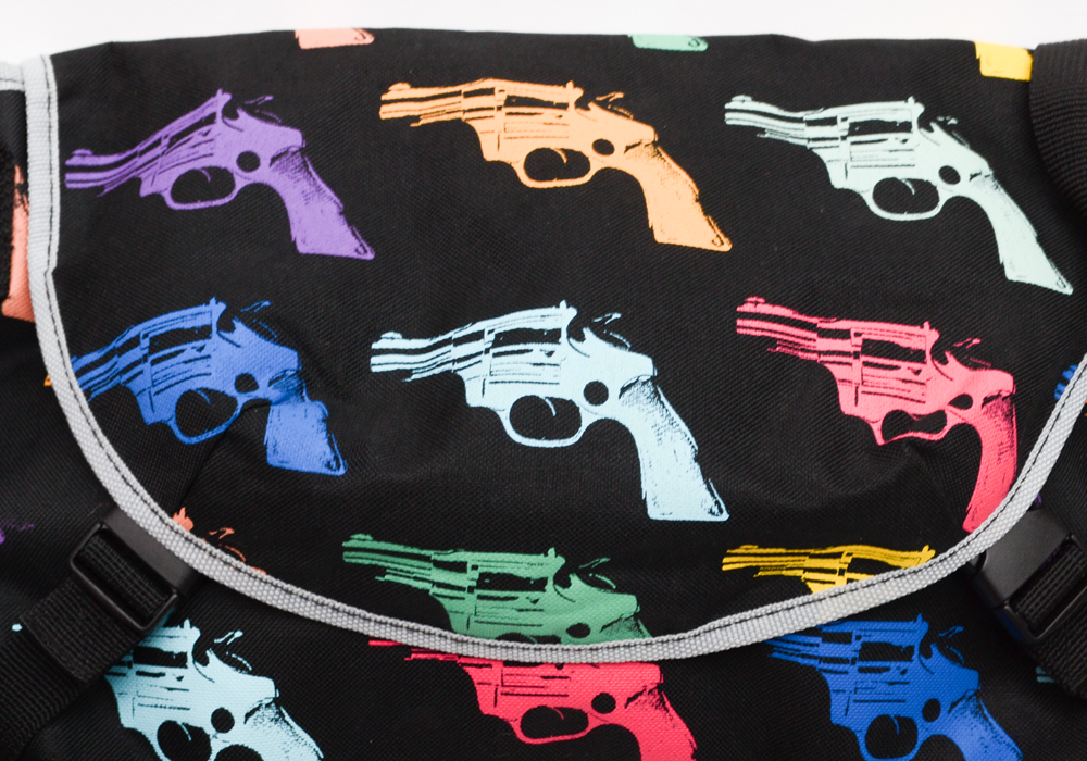 Plasticland Andy Warhol Gun Print Bag by Loop NYC
