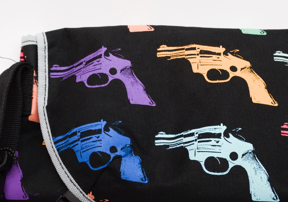 Plasticland Andy Warhol Gun Print Bag by Loop NYC