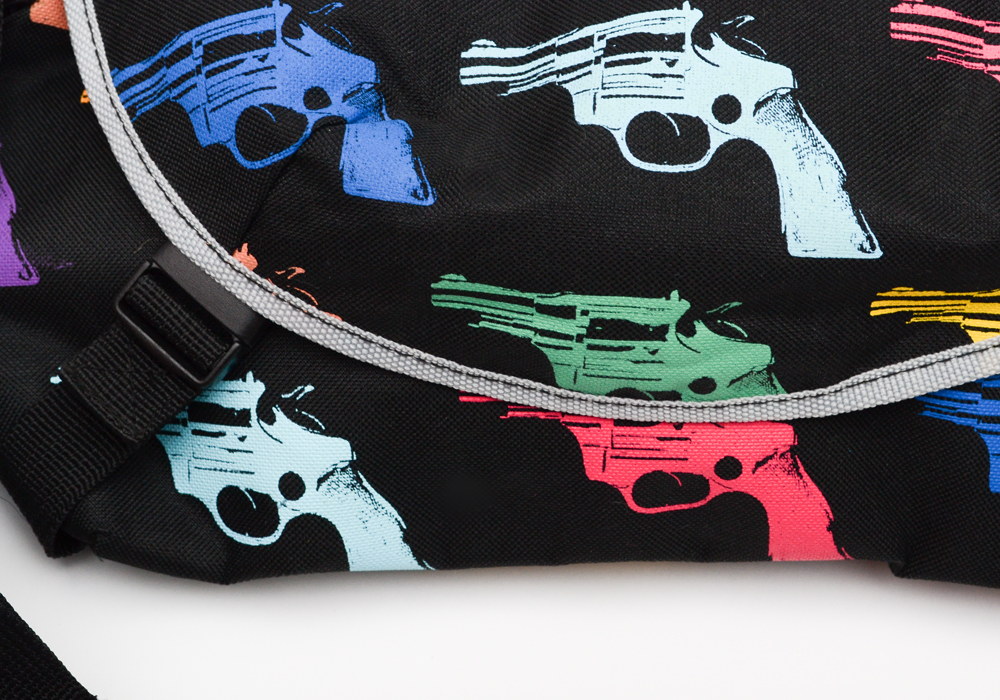 Plasticland Andy Warhol Gun Print Bag by Loop NYC