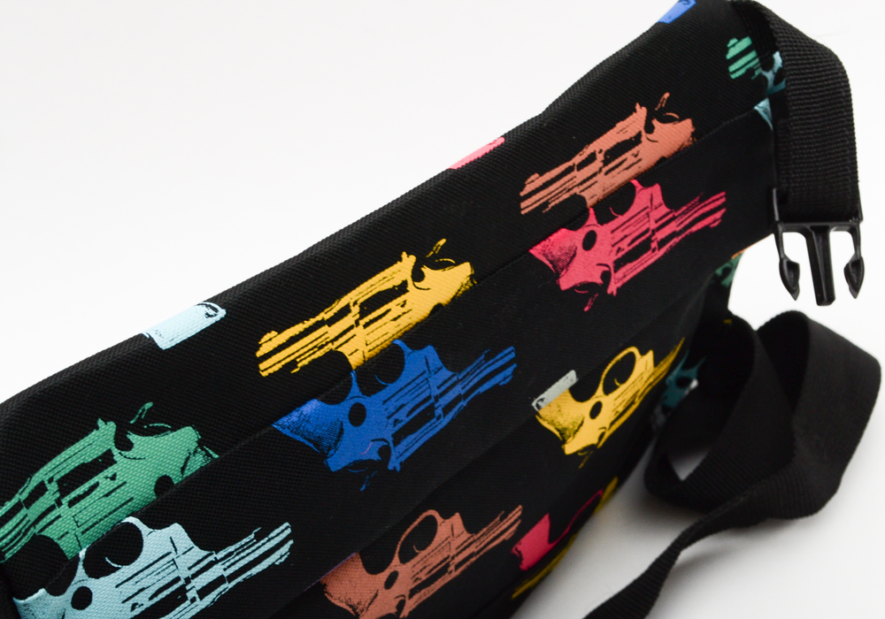 Plasticland Andy Warhol Gun Print Bag by Loop NYC
