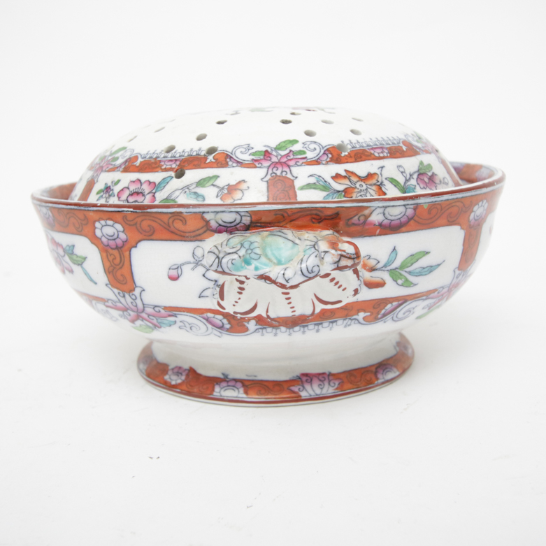 Hand Painted Asian Porcelain Decor