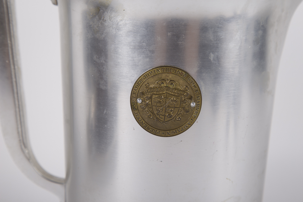 Assorted Pitchers and Trays including Vintage Thermos Vacuum Jug