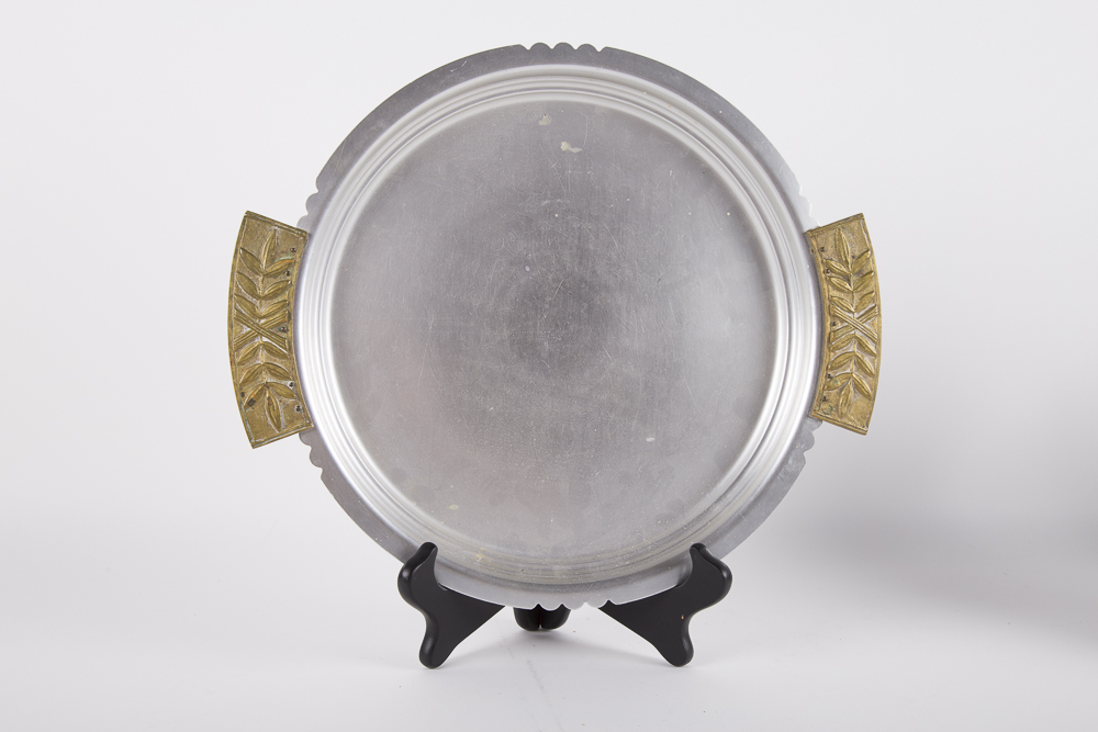 Assorted Pitchers and Trays including Vintage Thermos Vacuum Jug