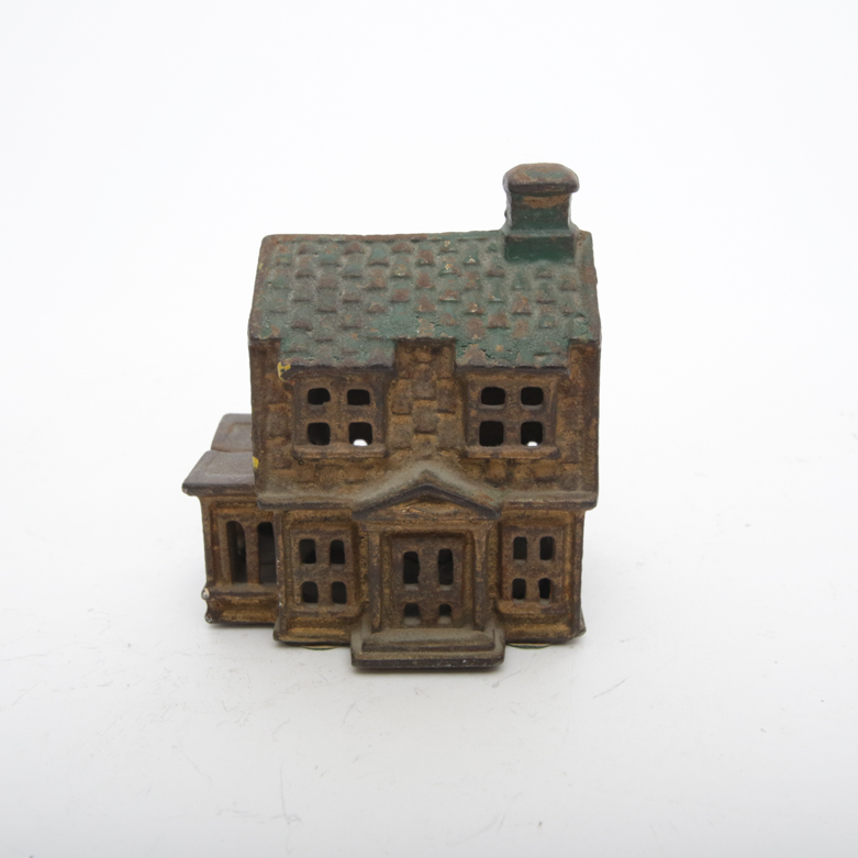 Antique School House Penny Bank