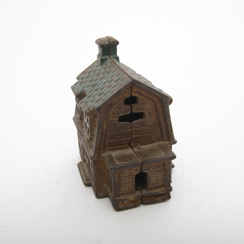 Antique School House Penny Bank