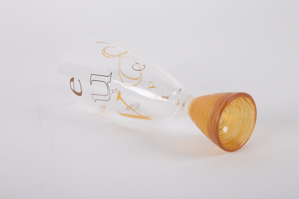 Vintage Veuve Clicquot Champagne Flutes