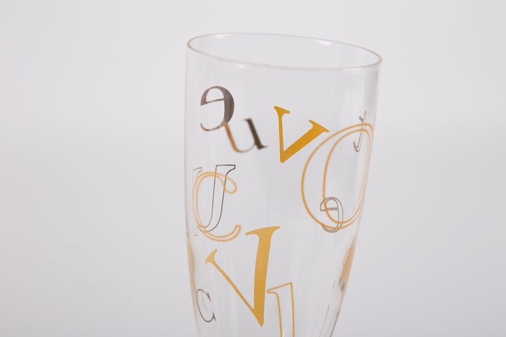 Vintage Veuve Clicquot Champagne Flutes