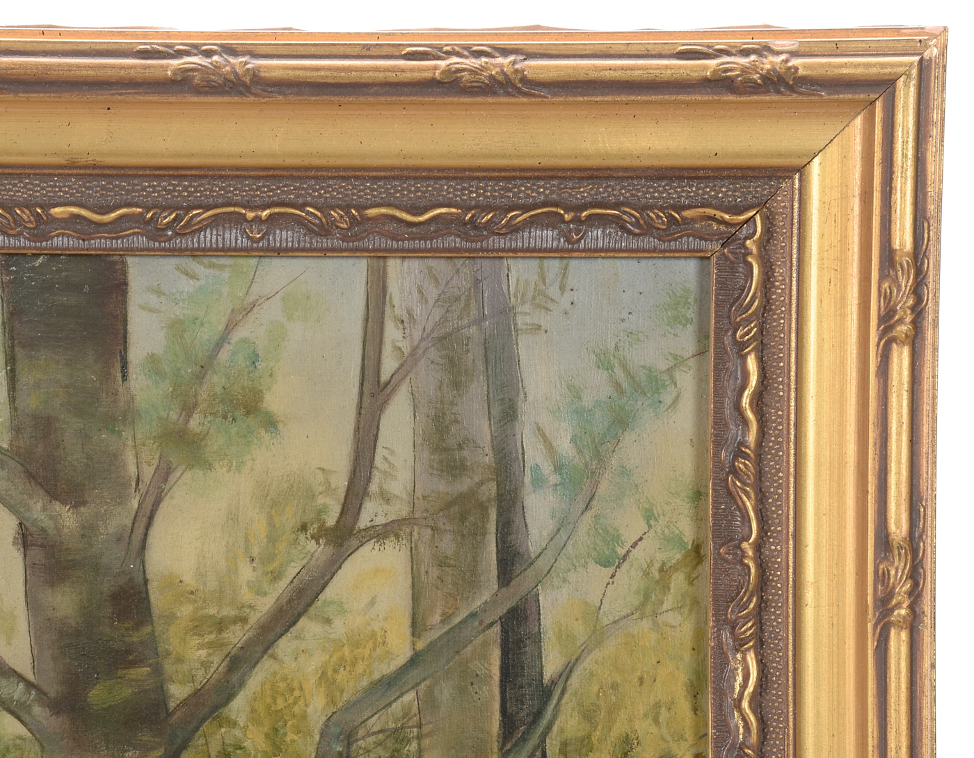 M. L. Tournier Original 1923 Oil Landscape on Canvas