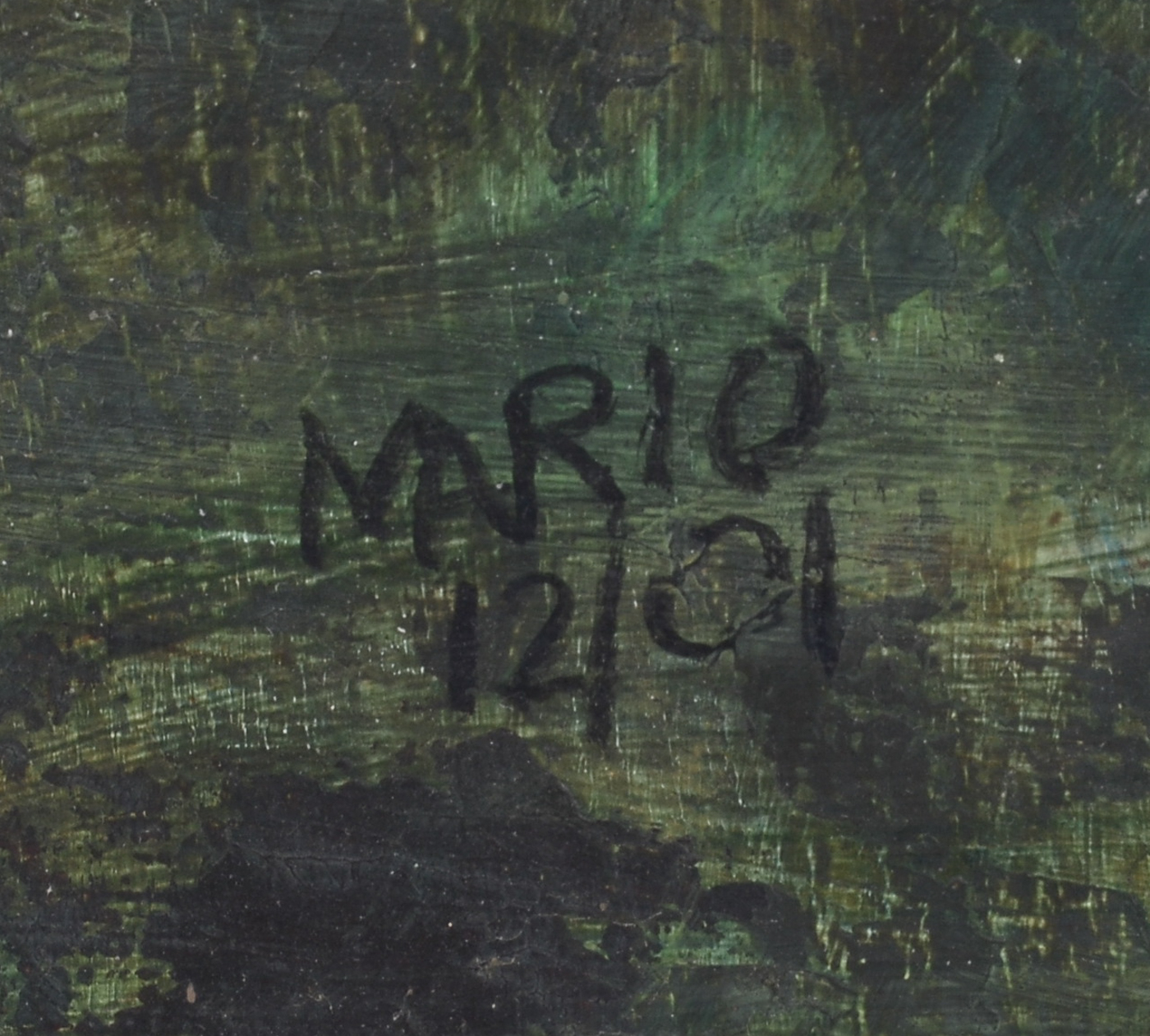 Mario Signed Original 2001 Contemporary Acrylic on Board