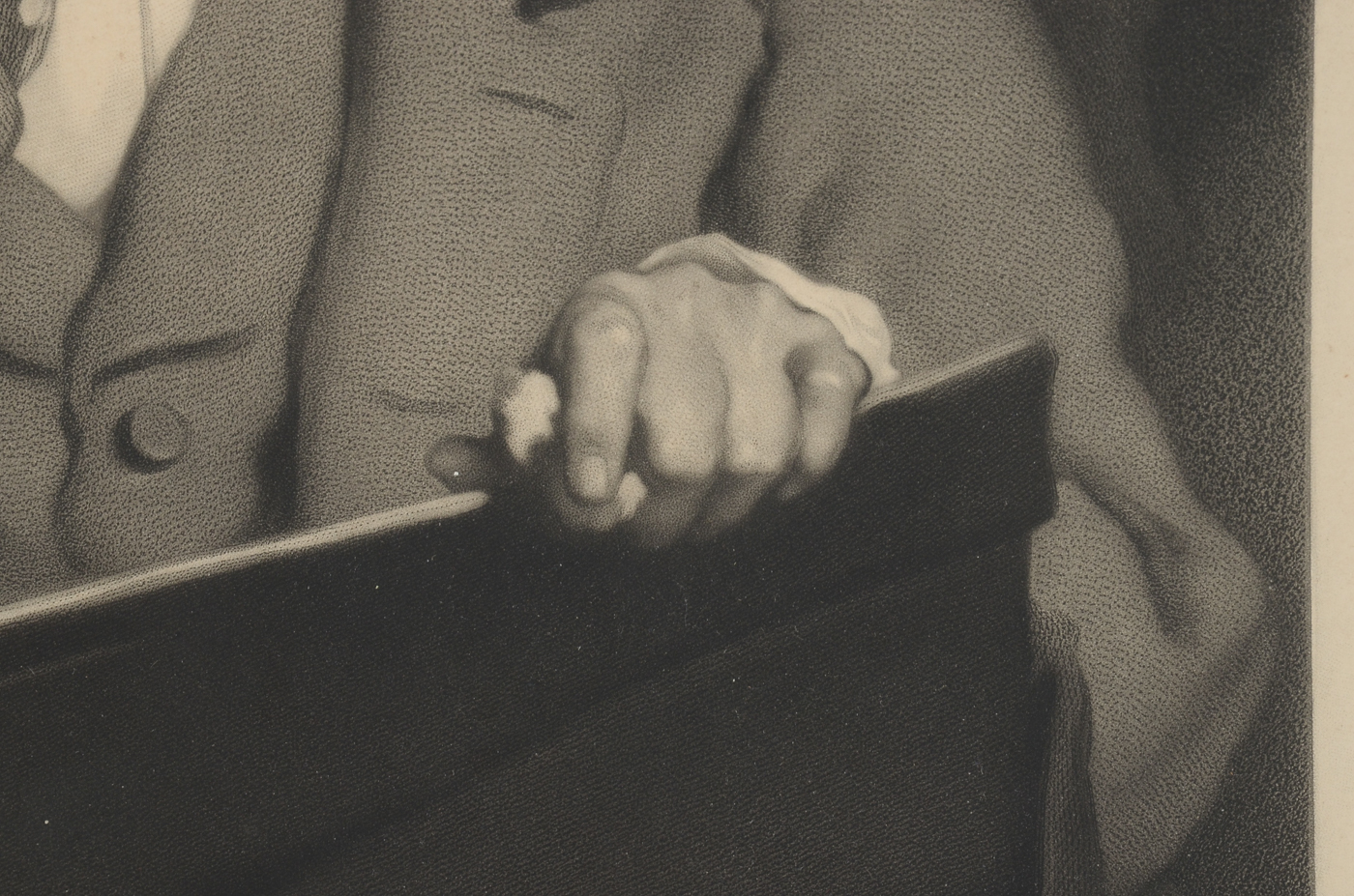 Samuel Cousins Antique 1867 Mezzotint after Sir Edwin Landseer "The Connoisseurs"