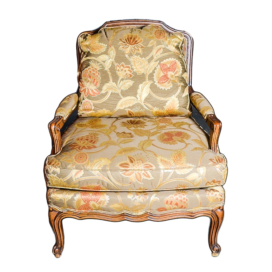 Louis XV Inspired Fauteuil Chair by Sherrill Furniture
