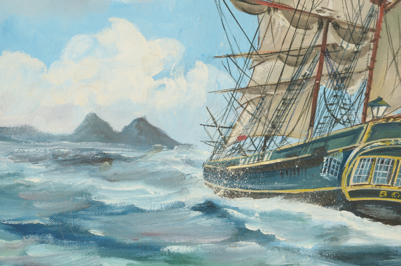 V. Henry Original Nautical Acrylic on Canvas