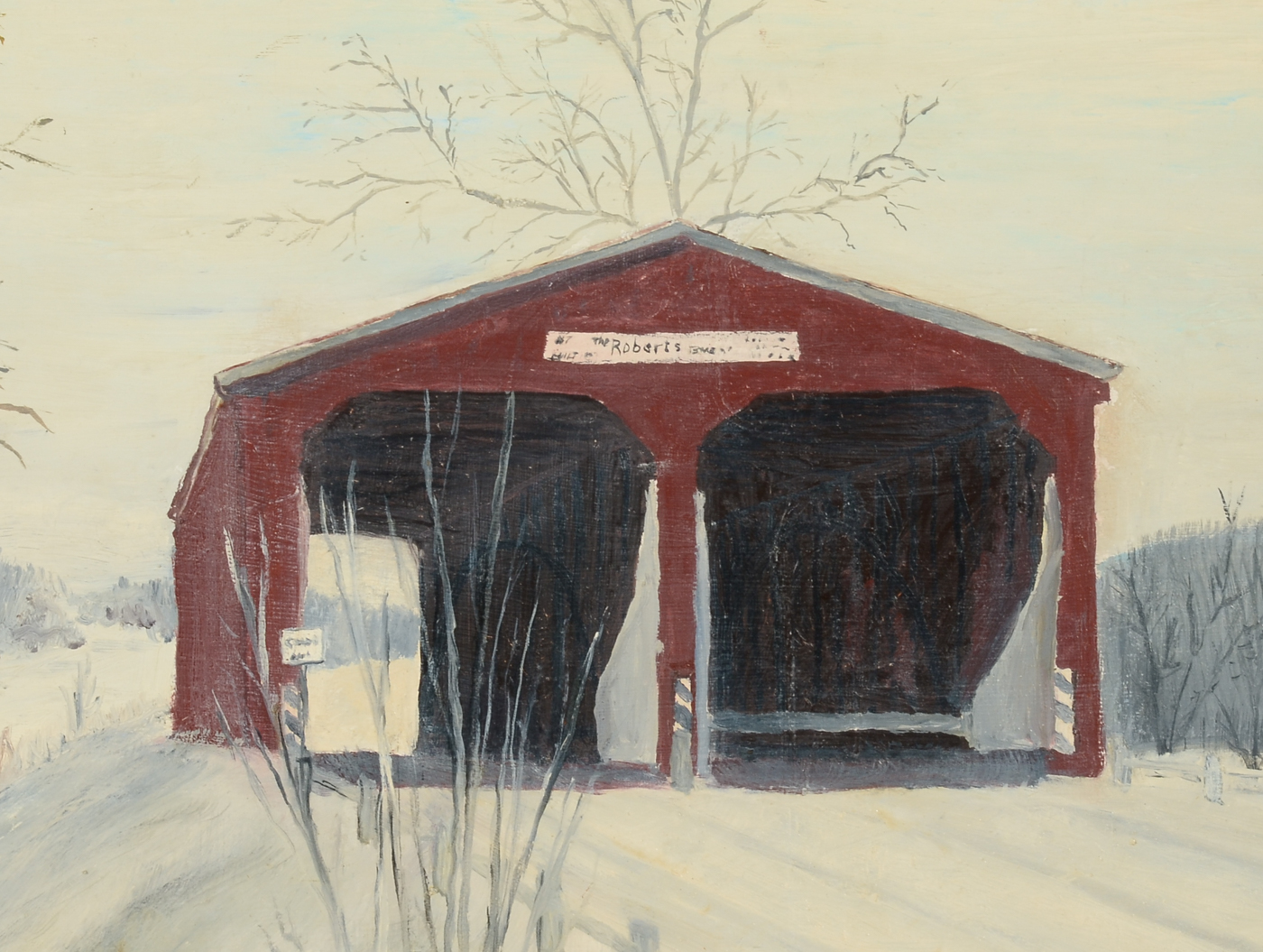 R. P. Huber II Original 1986 Oil on Canvas on Wood