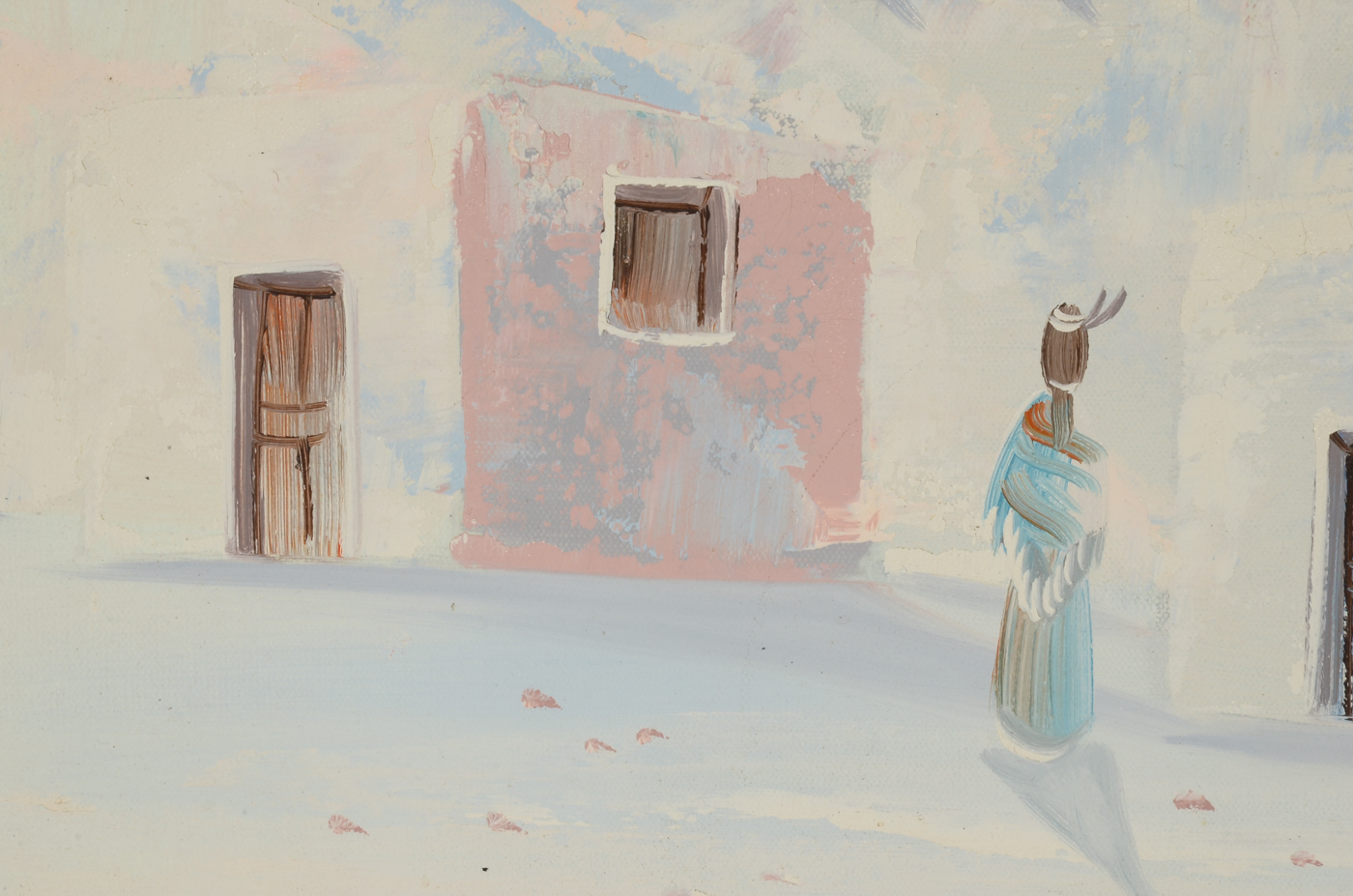 K. Mescal Original Decorative Southwest Oil on Canvas