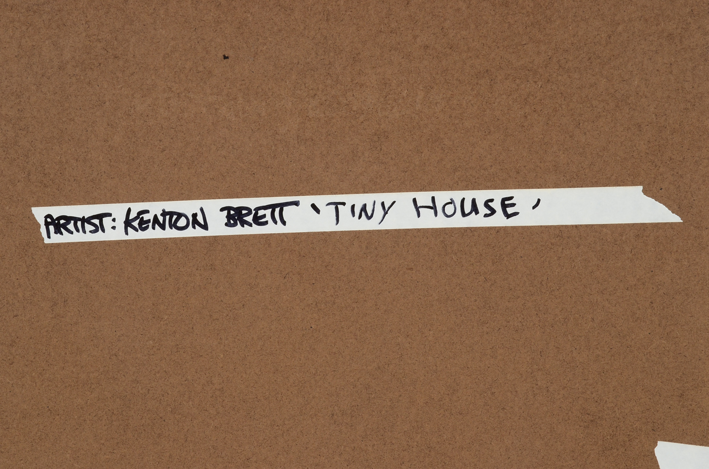 Kenton Brett Original 2008 Pen & Ink Drawing on Paper "Tiny House"